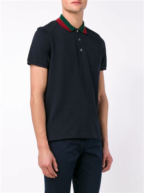 blue gucci shirt free shipping|navy blue gucci shirt.